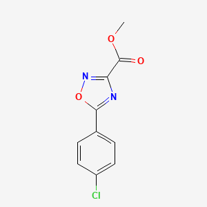 molecular formula C10H7ClN2O3 B5801255 methyl 5-(4-chlorophenyl)-1,2,4-oxadiazole-3-carboxylate 