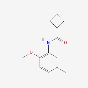 molecular formula C13H17NO2 B5801293 N-(2-methoxy-5-methylphenyl)cyclobutanecarboxamide 