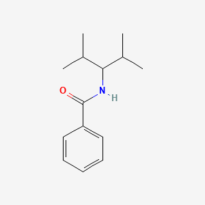 molecular formula C14H21NO B5801295 N-(1-isopropyl-2-methylpropyl)benzamide 