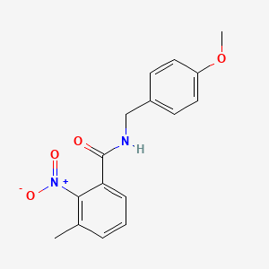 molecular formula C16H16N2O4 B5801313 N-(4-methoxybenzyl)-3-methyl-2-nitrobenzamide 