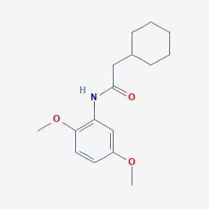 molecular formula C16H23NO3 B5801323 2-cyclohexyl-N-(2,5-dimethoxyphenyl)acetamide 