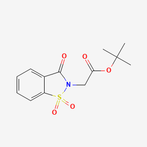 molecular formula C13H15NO5S B5801357 tert-butyl (1,1-dioxido-3-oxo-1,2-benzisothiazol-2(3H)-yl)acetate 