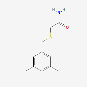 molecular formula C11H15NOS B5801370 2-[(3,5-dimethylbenzyl)thio]acetamide 