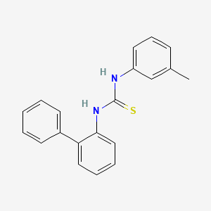 molecular formula C20H18N2S B5801397 N-2-biphenylyl-N'-(3-methylphenyl)thiourea CAS No. 66151-93-7