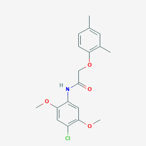 molecular formula C18H20ClNO4 B5801404 N-(4-chloro-2,5-dimethoxyphenyl)-2-(2,4-dimethylphenoxy)acetamide 