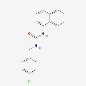 molecular formula C18H15ClN2O B5801411 N-(4-chlorobenzyl)-N'-1-naphthylurea 
