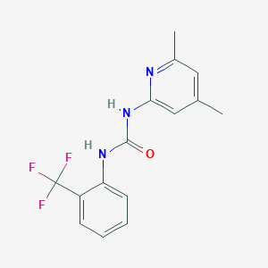 molecular formula C15H14F3N3O B5801471 N-(4,6-dimethyl-2-pyridinyl)-N'-[2-(trifluoromethyl)phenyl]urea 