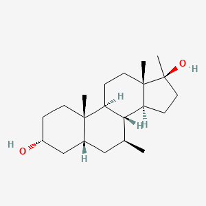 molecular formula C21H36O2 B580156 7beta,17alpha-Dimethyl-5beta-androstane-3alpha,17beta-diol CAS No. 73245-61-1