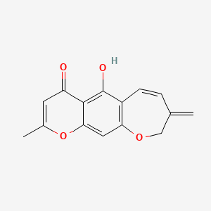 molecular formula C15H12O4 B580157 Dehydroptaeroxilin CAS No. 17981-92-9