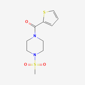 molecular formula C10H14N2O3S2 B5801575 1-(methylsulfonyl)-4-(2-thienylcarbonyl)piperazine 