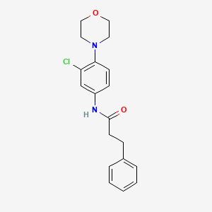 N-[3-chloro-4-(4-morpholinyl)phenyl]-3-phenylpropanamide