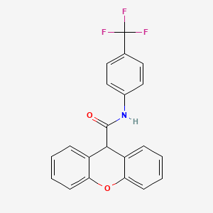 molecular formula C21H14F3NO2 B5801588 N-[4-(trifluoromethyl)phenyl]-9H-xanthene-9-carboxamide 