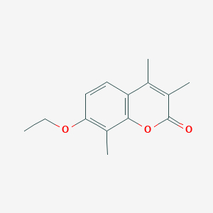 molecular formula C14H16O3 B5801593 7-ethoxy-3,4,8-trimethyl-2H-chromen-2-one 