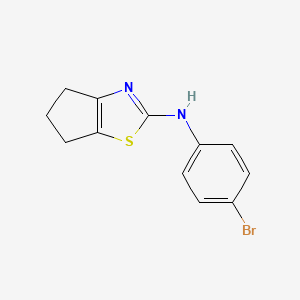 molecular formula C12H11BrN2S B5801595 N-(4-bromophenyl)-5,6-dihydro-4H-cyclopenta[d][1,3]thiazol-2-amine 