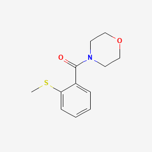 molecular formula C12H15NO2S B5801605 4-[2-(methylthio)benzoyl]morpholine 