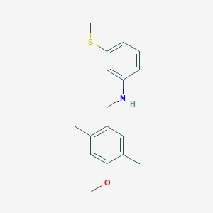 (4-methoxy-2,5-dimethylbenzyl)[3-(methylthio)phenyl]amine
