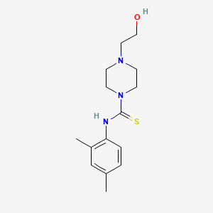 molecular formula C15H23N3OS B5801626 N-(2,4-dimethylphenyl)-4-(2-hydroxyethyl)-1-piperazinecarbothioamide 