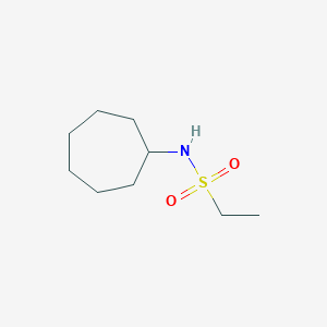 molecular formula C9H19NO2S B5801646 N-cycloheptylethanesulfonamide 