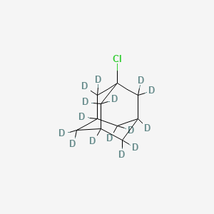 molecular formula C10H15Cl B580167 1-Chloro-2,2,3,4,4,5,6,6,7,8,8,9,9,10,10-pentadecadeuterioadamantane CAS No. 352431-55-1