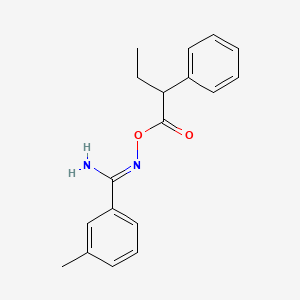 molecular formula C18H20N2O2 B5801671 3-methyl-N'-[(2-phenylbutanoyl)oxy]benzenecarboximidamide 