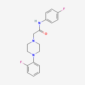 molecular formula C18H19F2N3O B5801689 N-(4-fluorophenyl)-2-[4-(2-fluorophenyl)-1-piperazinyl]acetamide 