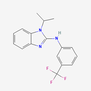 molecular formula C17H16F3N3 B5801696 1-isopropyl-N-[3-(trifluoromethyl)phenyl]-1H-benzimidazol-2-amine 