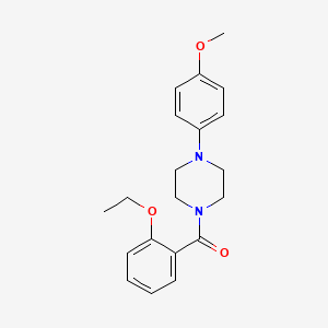 molecular formula C20H24N2O3 B5801703 1-(2-ethoxybenzoyl)-4-(4-methoxyphenyl)piperazine 