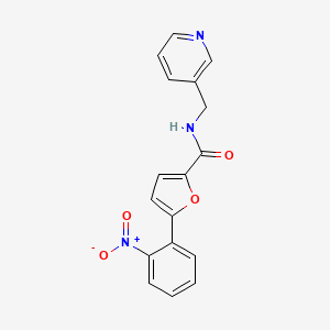 molecular formula C17H13N3O4 B5801731 5-(2-nitrophenyl)-N-(3-pyridinylmethyl)-2-furamide 