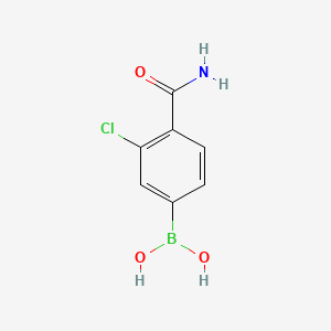 (4-Carbamoyl-3-chlorophenyl)boronic acid