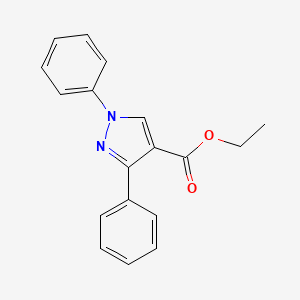 molecular formula C18H16N2O2 B5801754 1,3-二苯基-1H-吡唑-4-羧酸乙酯 CAS No. 7189-03-9