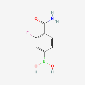 (4-Carbamoyl-3-fluorophenyl)boronic acid