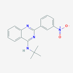 molecular formula C18H18N4O2 B5801804 N-(tert-butyl)-2-(3-nitrophenyl)-4-quinazolinamine 