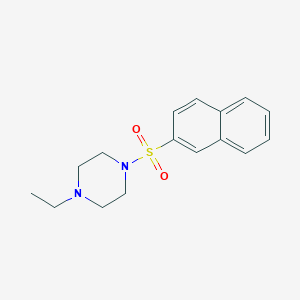 molecular formula C16H20N2O2S B5801825 1-ethyl-4-(2-naphthylsulfonyl)piperazine 