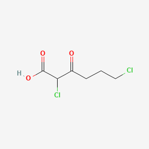 molecular formula C6H8Cl2O3 B580183 2,6-二氯-3-氧代己酸 CAS No. 5077-75-8