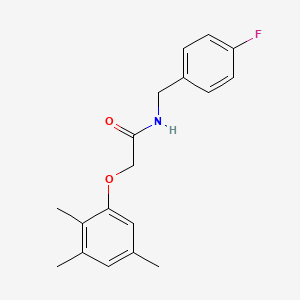 molecular formula C18H20FNO2 B5801841 N-(4-fluorobenzyl)-2-(2,3,5-trimethylphenoxy)acetamide 