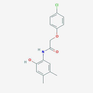 molecular formula C16H16ClNO3 B5801846 2-(4-chlorophenoxy)-N-(2-hydroxy-4,5-dimethylphenyl)acetamide 