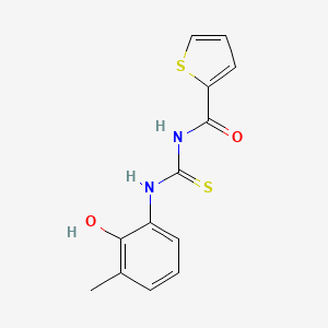 molecular formula C13H12N2O2S2 B5801872 N-{[(2-hydroxy-3-methylphenyl)amino]carbonothioyl}-2-thiophenecarboxamide 