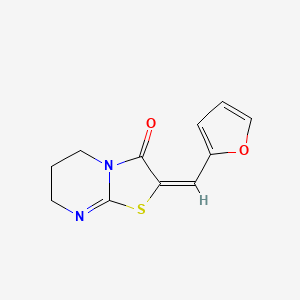 molecular formula C11H10N2O2S B5801880 2-(2-furylmethylene)-6,7-dihydro-5H-[1,3]thiazolo[3,2-a]pyrimidin-3(2H)-one 