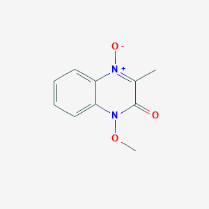 molecular formula C10H10N2O3 B5801890 1-甲氧基-3-甲基-2(1H)-喹喔啉酮 4-氧化物 