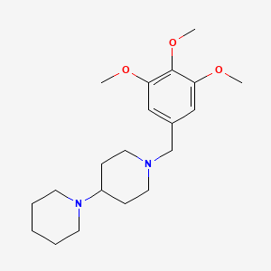 molecular formula C20H32N2O3 B5801922 1'-(3,4,5-trimethoxybenzyl)-1,4'-bipiperidine 