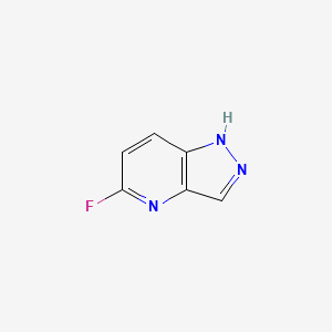molecular formula C6H4FN3 B580193 5-氟-1H-吡唑并[4,3-B]吡啶 CAS No. 1260670-02-7