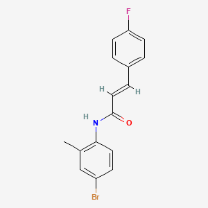 molecular formula C16H13BrFNO B5801930 N-(4-bromo-2-methylphenyl)-3-(4-fluorophenyl)acrylamide 