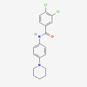 molecular formula C18H18Cl2N2O B5801931 3,4-dichloro-N-[4-(1-piperidinyl)phenyl]benzamide 