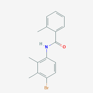 molecular formula C16H16BrNO B5801960 N-(4-bromo-2,3-dimethylphenyl)-2-methylbenzamide 