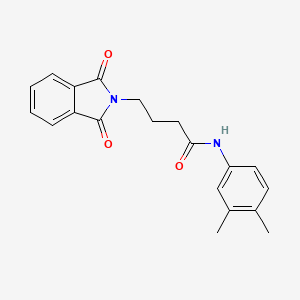 molecular formula C20H20N2O3 B5801993 N-(3,4-dimethylphenyl)-4-(1,3-dioxo-1,3-dihydro-2H-isoindol-2-yl)butanamide 