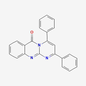 molecular formula C23H15N3O B5802017 2,4-diphenyl-6H-pyrimido[2,1-b]quinazolin-6-one 