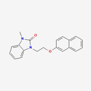 1-methyl-3-[2-(2-naphthyloxy)ethyl]-1,3-dihydro-2H-benzimidazol-2-one