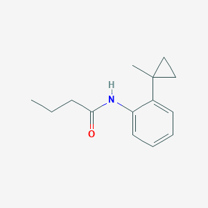 molecular formula C14H19NO B5802064 N-[2-(1-methylcyclopropyl)phenyl]butanamide 