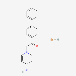 molecular formula C19H17BrN2O B5802065 1-(4-biphenylyl)-2-(4-imino-1(4H)-pyridinyl)ethanone hydrobromide 