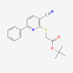 molecular formula C18H18N2O2S B5802072 tert-butyl [(3-cyano-6-phenyl-2-pyridinyl)thio]acetate 